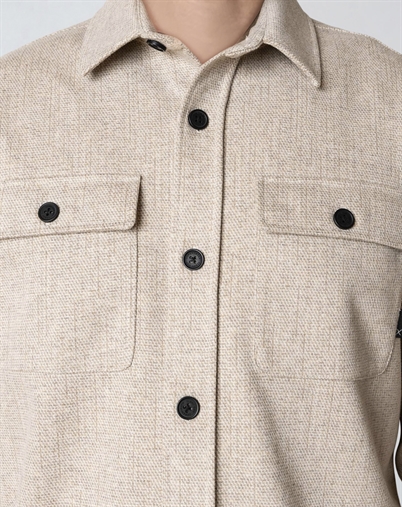 Clean Cut Copenhagen - Barron Overshirt - Beige Melange